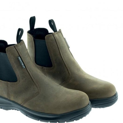 Aboutblu Veiligheidsschoen instapper S3 bruin