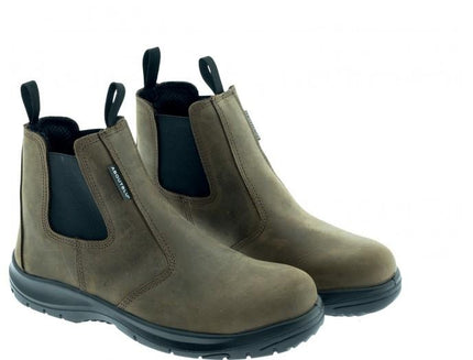 Aboutblu Veiligheidsschoen instapper S3 bruin