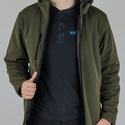 Clique Clique Gevoerde softshell jas met capuchon