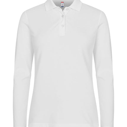 Clique Premium stretch polo lange mouw dames Clique