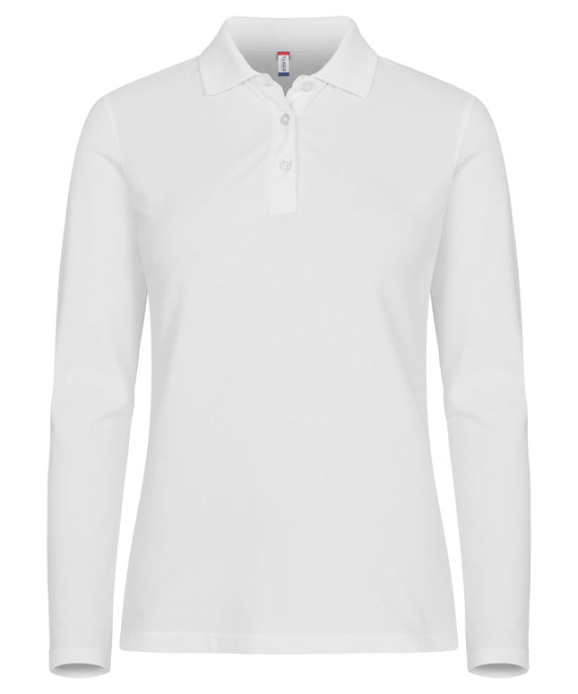 Clique Premium stretch polo lange mouw dames Clique
