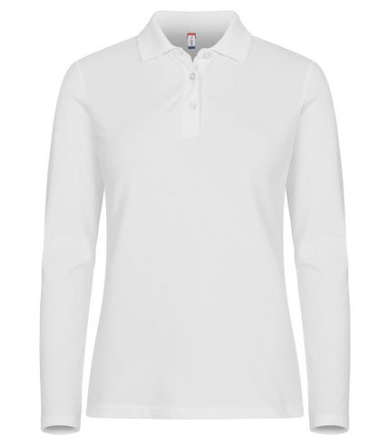 Clique Premium stretch polo lange mouw dames Clique