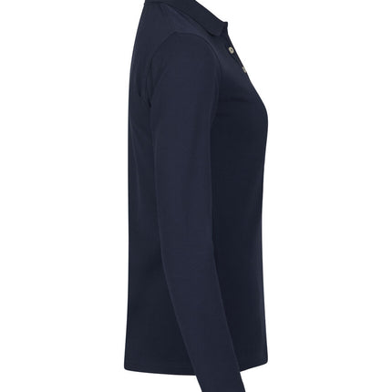 Clique Premium stretch polo lange mouw dames Clique