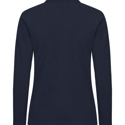 Clique Premium stretch polo lange mouw dames Clique