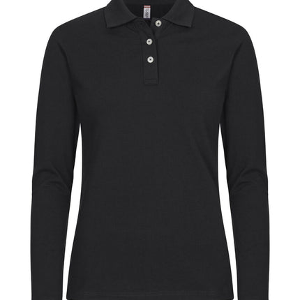 Clique Premium stretch polo lange mouw dames Clique