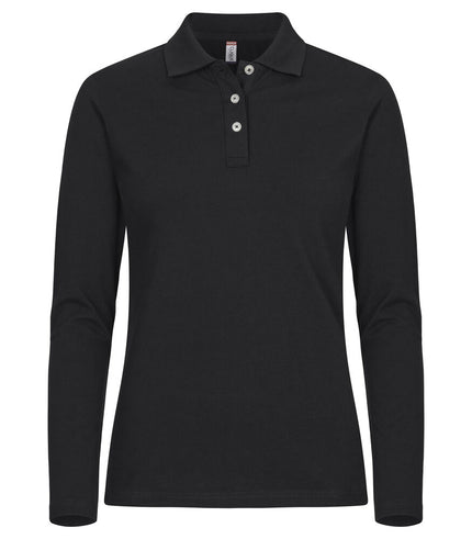 Clique Premium stretch polo lange mouw dames Clique