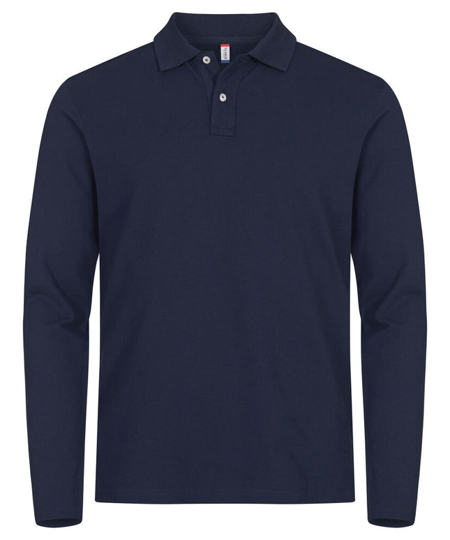 Clique Premium stretch polo lange mouw heren Clique