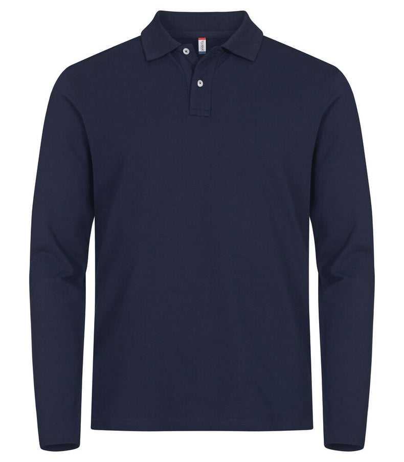 Clique Premium stretch polo lange mouw heren Clique