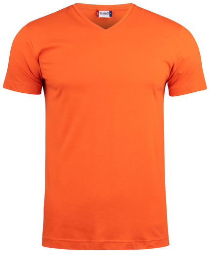 Clique T-shirt met V-hals 145g/m²