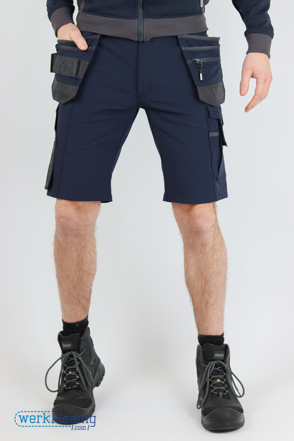 DASSY DASSY® Aurax stretch korte werkbroek met toolzakken