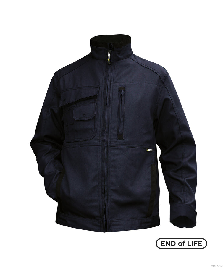DASSY Dassy canvas werkjas marine/zwart maat S