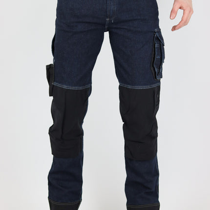 DASSY DASSY® Kyoto stretch spijkerbroek met kniezakken