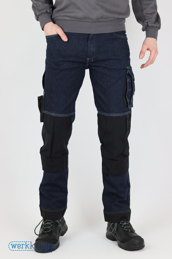 DASSY DASSY® Kyoto stretch spijkerbroek met kniezakken