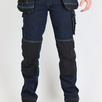 DASSY DASSY® Melbourne stretch werkspijkerbroek met toolzakken en kniezakken
