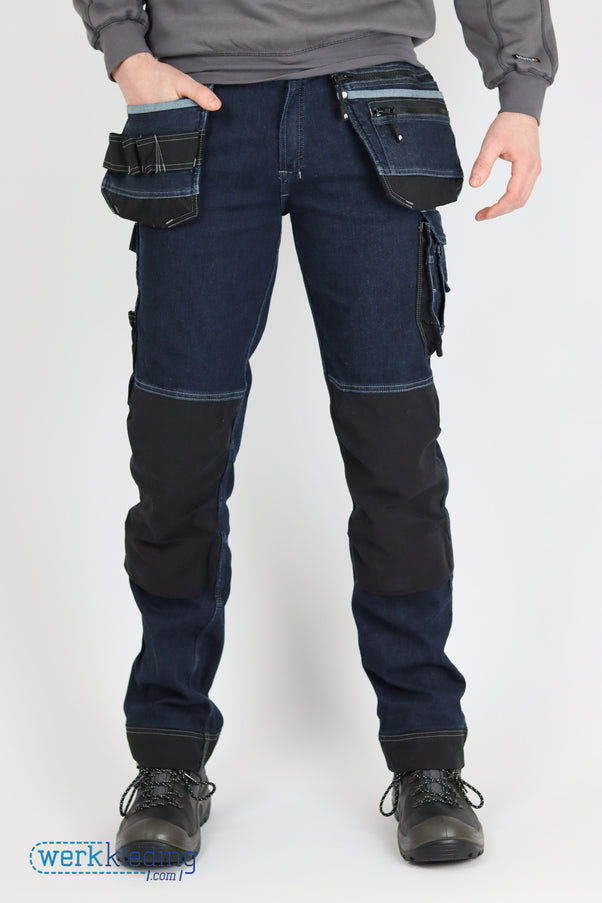 DASSY DASSY® Melbourne stretch werkspijkerbroek met toolzakken en kniezakken
