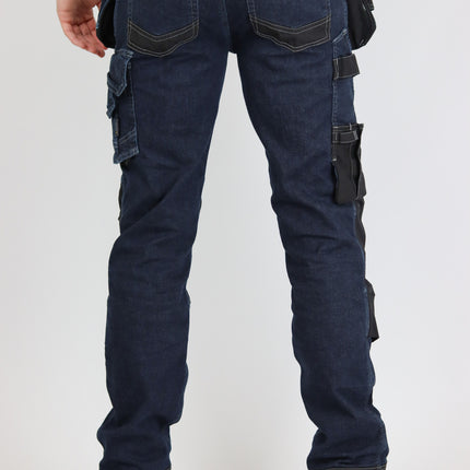 DASSY DASSY® Melbourne stretch werkspijkerbroek met toolzakken en kniezakken