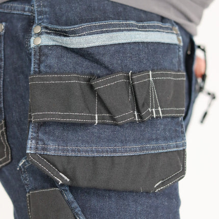 DASSY DASSY® Melbourne stretch werkspijkerbroek met toolzakken en kniezakken