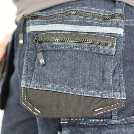 DASSY DASSY® Melbourne stretch werkspijkerbroek met toolzakken en kniezakken