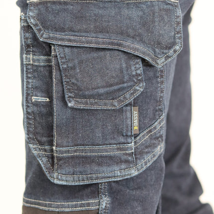 DASSY DASSY® Melbourne stretch werkspijkerbroek met toolzakken en kniezakken