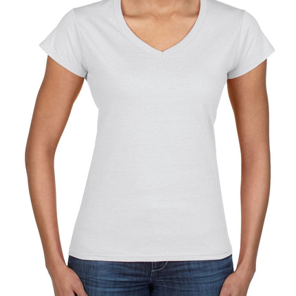 Gildan Gildan softstyle dames T-shirt v-hals