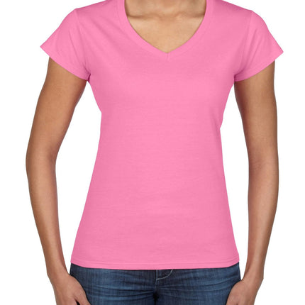 Gildan Gildan softstyle dames T-shirt v-hals