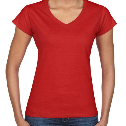Gildan Gildan softstyle dames T-shirt v-hals