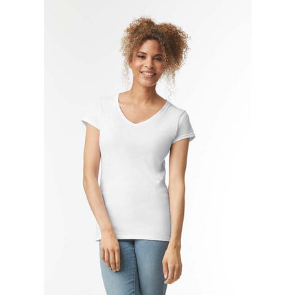 Gildan Gildan softstyle dames T-shirt v-hals