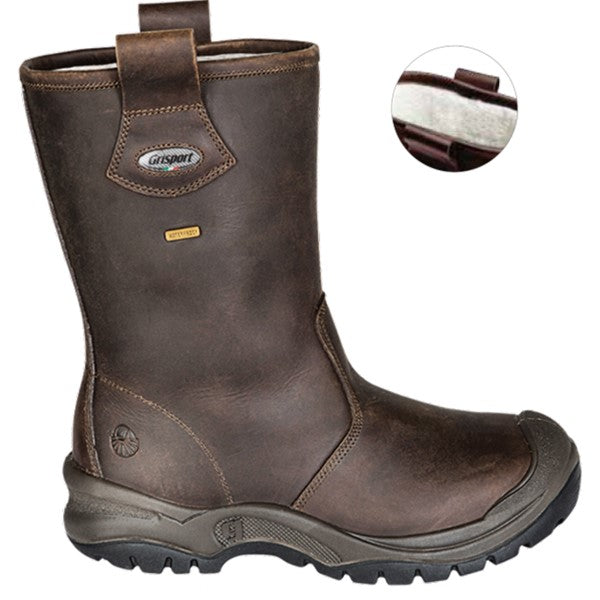 Grisport Grisport 70249LC gevoerde veiligheidslaars bruin S3 + KN