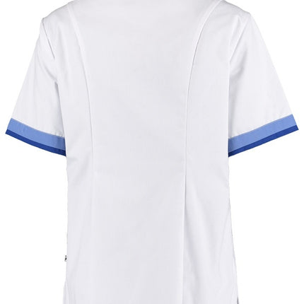 Haen Haen zorgjas Bente wit-blauw