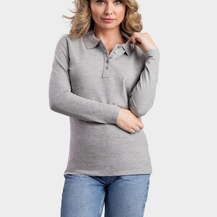 Lemon & Soda Dames poloshirt lange mouw Lemon&Soda