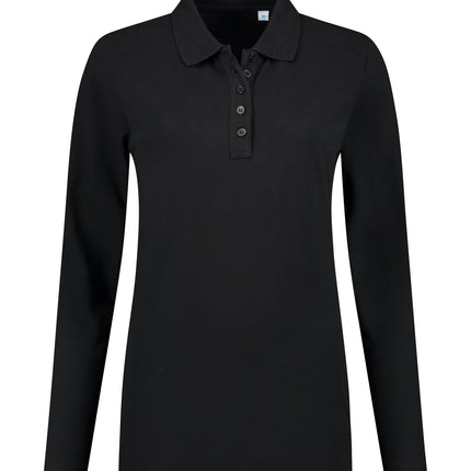 Lemon & Soda Dames poloshirt lange mouw Lemon&Soda