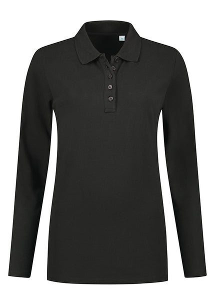 Lemon & Soda Dames poloshirt lange mouw Lemon&Soda