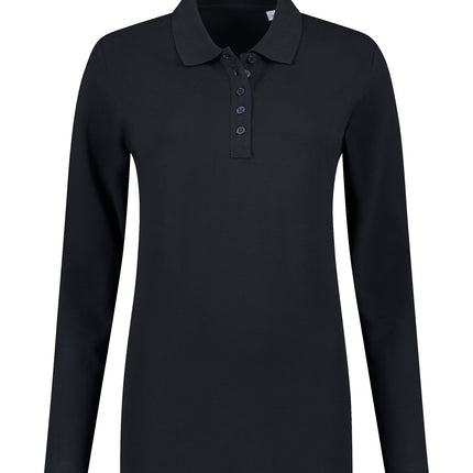 Lemon & Soda Dames poloshirt lange mouw Lemon&Soda