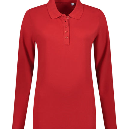 Lemon & Soda Dames poloshirt lange mouw Lemon&Soda