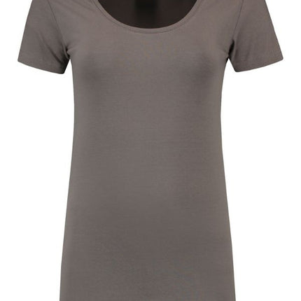 Lemon & Soda Dames T-shirt ronde hals stretch extra lang