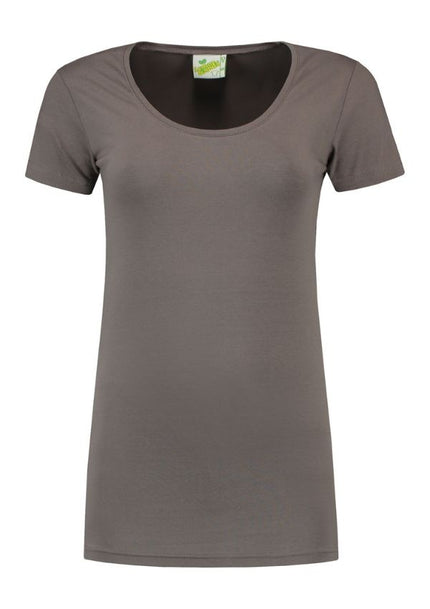 Lemon & Soda Dames T-shirt ronde hals stretch extra lang