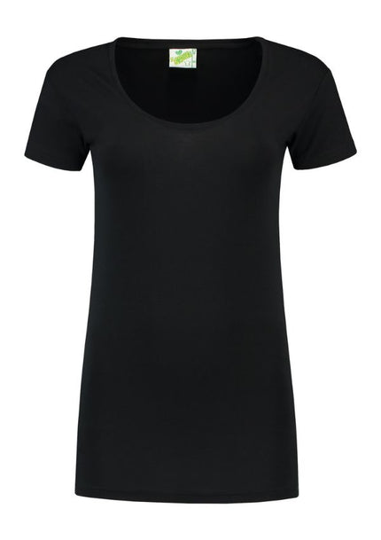 Lemon & Soda Dames T-shirt ronde hals stretch extra lang