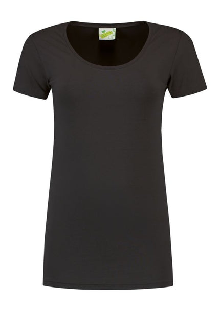 Lemon & Soda Dames T-shirt ronde hals stretch extra lang