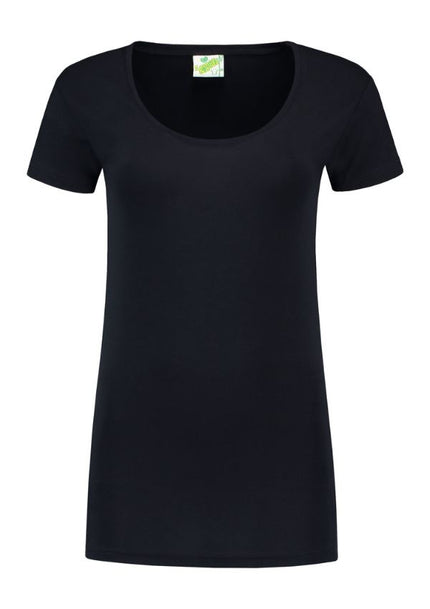 Lemon & Soda Dames T-shirt ronde hals stretch extra lang