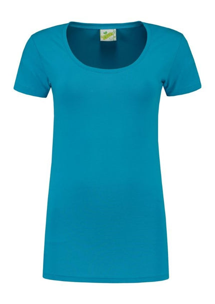 Lemon & Soda Dames T-shirt ronde hals stretch extra lang