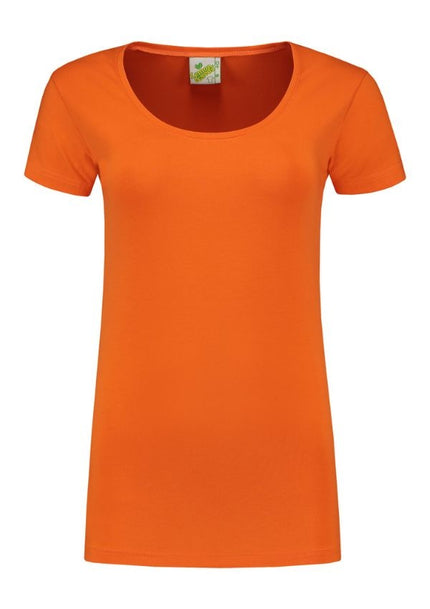 Lemon & Soda Dames T-shirt ronde hals stretch extra lang