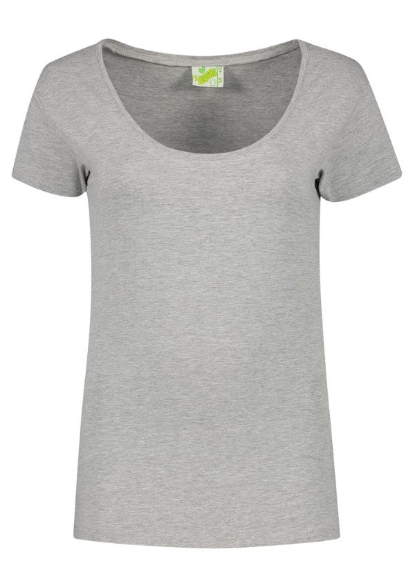 Lemon & Soda Dames T-shirt ronde hals stretch extra lang
