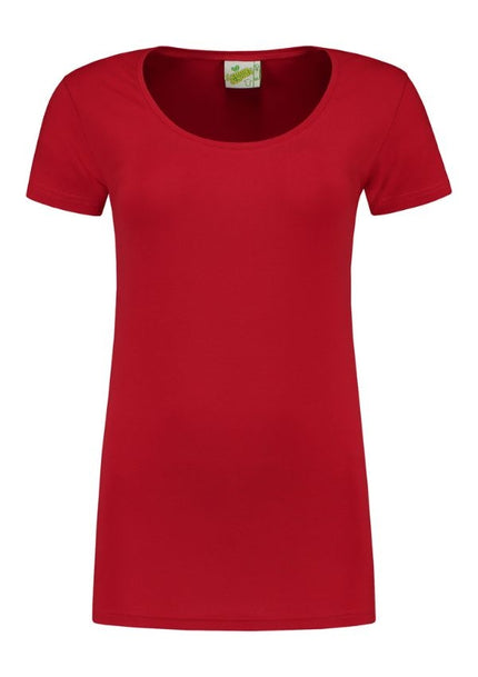 Lemon & Soda Dames T-shirt ronde hals stretch extra lang