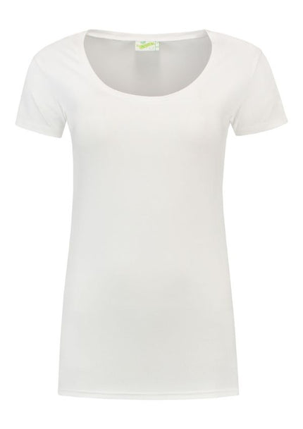 Lemon & Soda Dames T-shirt ronde hals stretch extra lang