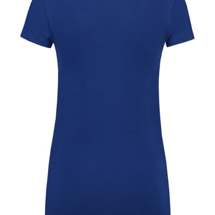 Lemon & Soda Extra lang dames T-shirt stretch met V-hals