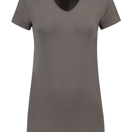 Lemon & Soda Extra lang dames T-shirt stretch met V-hals