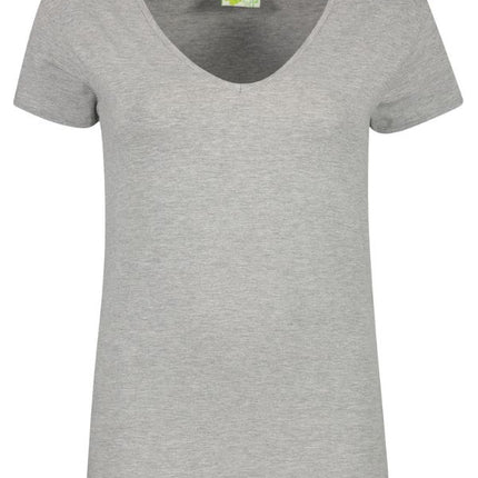 Lemon & Soda Extra lang dames T-shirt stretch met V-hals