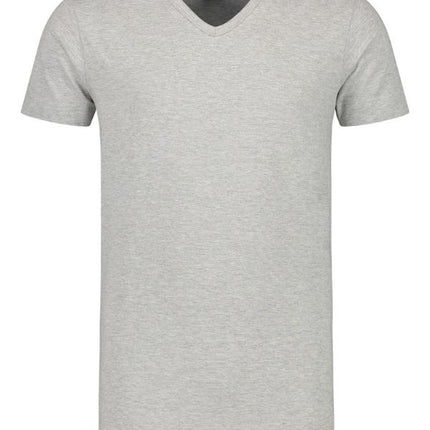 Lemon & Soda Extra lang T-shirt met V-hals L&S