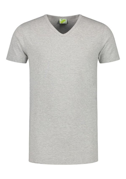 Lemon & Soda Extra lang T-shirt met V-hals L&S