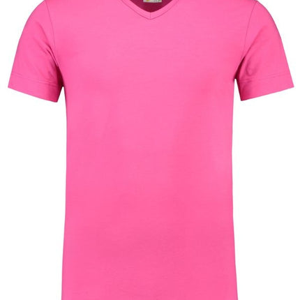 Lemon & Soda Extra lang T-shirt met V-hals L&S